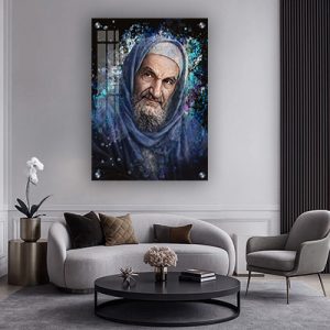 1247 – ציור גרפיטי מודרני של בבא סאלי להדפסה על קנבס או זכוכית