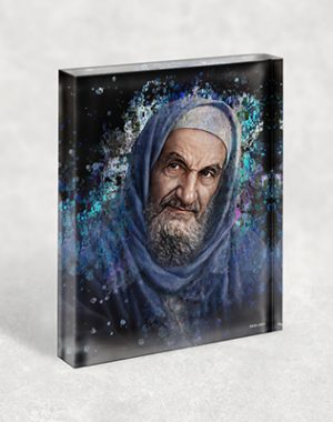 1247 – ציור גרפיטי מודרני של בבא סאלי להדפסה על קנבס או זכוכית