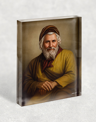 תמונה ריאליסטית של רבי יעקב אבוחצירא אביר יעקב על בלוק שולחני