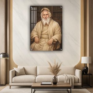 1712 – ציור אמנותי של רבי יעקב אבוחצירא להדפסה על קנבס או זכוכית