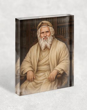 1712 – בלוק זכוכית אקרילי עם ציור של רבי יעקב אבוחצירא המכונה: "אביר יעקב"