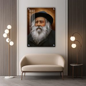 5693 – ציור של הסטפלייר – הרב יעקב ישראל קניבסקי על קנבס או זכוכית