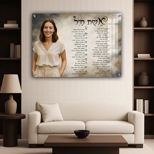 אשת חיל 007 – תמונה של אשת חיל בעיצוב אישי לאישה יקרה במיוחד