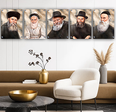 סט הרבי מליובאוויטש ואדמו״רי חב״ד