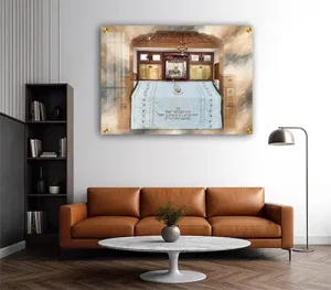 3043 – תמונה אמנותית של ציון רבי נחמן מברסלב בפנים על קנבס או זכוכית