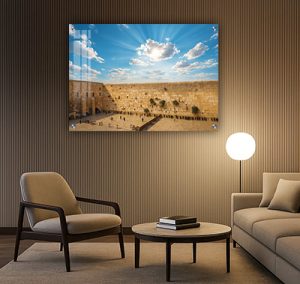 8539 – תמונה מרהיבה של הכותל המערבי באור יום על קנבס או זכוכית