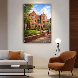 936 – תמונה של מבנה 770 – הבית של הרבי מליובאוויטש על קנבס או זכוכית