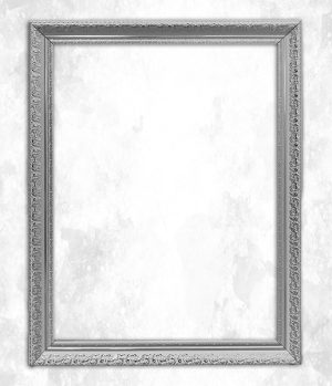 מסגרת לתמונה – צמה קטן לבן כסף