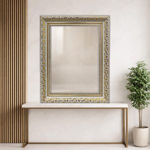 מסגרת לתמונה – צמה קטן לבן זהב