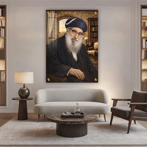 5359 – ציור של סידנא בבא חאקי – רבי יצחק אבוחצירא על קנבס או זכוכית