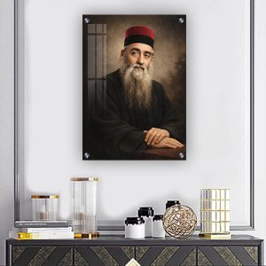 5634 – תמונה של רבי מכלוף אבוחצירא על קנבס, או זכוכית