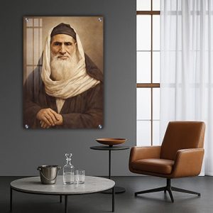 5664 – ציור של רבי יחיא אדהאן מיהדות מרוקו להדפסה על קנבס או זכוכית