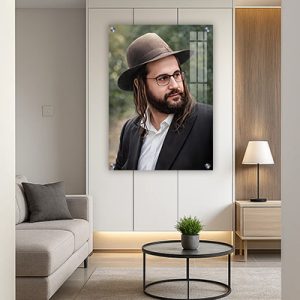 6126 – ציור של הינוקא – הרב שלמה יהודה בארי על קנבס, זכוכית או פרספקס