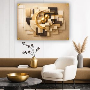 AB-23 תמונת אבסטרקט תלת מימד לסלון או פינת אוכל