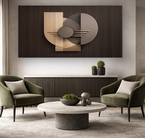 AB-69 תמונת אבסטרקט תלת מימד פנורמית לבית או למשרד