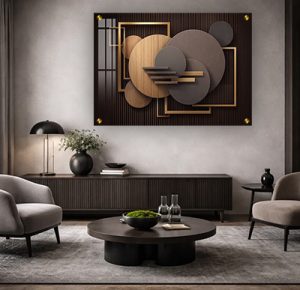 AB-77 תמונת אבסטרקט תלת מימד מרהיבה לבית או למשרד