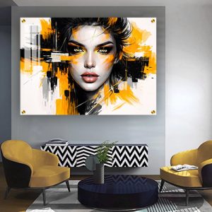 W-1 –  תמונה מודרנית של אישה להדפסה על קנבס או זכוכית מחוסמת