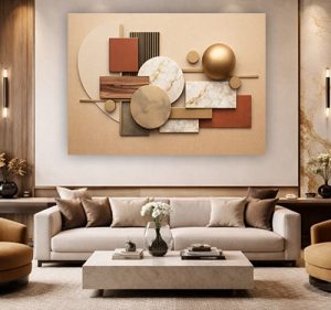 AB-200 תמונת אבסטרקט תלת מימדית להדפסה על קנבס או זכוכית