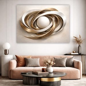 AB-202 תמונת אבסטרקט תלת מימד יוקרתית להדפסה על קנבס או זכוכית