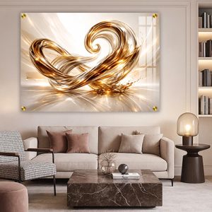 AB-204 תמונת אבסטרקט תלת מימד להדפסה על קנבס או זכוכית