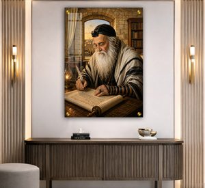 1362 -ציור של רבי מאיר בעל הנס מתפלל להדפסה על זכוכית או קנבס