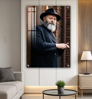155 – תמונה של הרבי צעיר להדפסה על קנבס או זכוכית