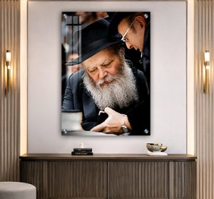 399 – תמונה של הרבי מליובאוויטש להדפסה על זכוכית או קנבס
