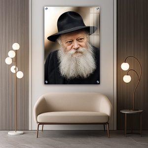 808 – תמונת פנים של הרבי מליובאוויטש להדפסה על זכוכית או קנבס