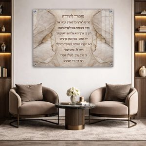 2024 – ברכת מזמור לתודה לתלייה על הקיר בבית או במשרד