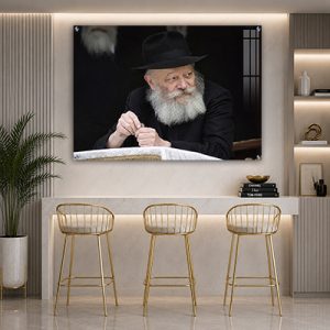 744 – תמונה דיגיטלית של הרבי מלובביץ' מחזיק מטבע צדקה